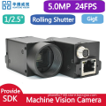 GigE industrial cameras 5MP 1/3.6" CMOS, Mono/Color